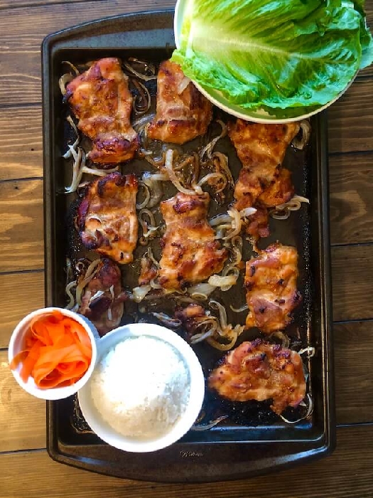 Honey garlic chicken lettuce wraps - the meal prep manual