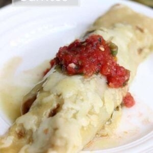 Smothered sweet pork burritos