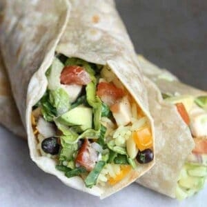 Chipotle chicken wraps