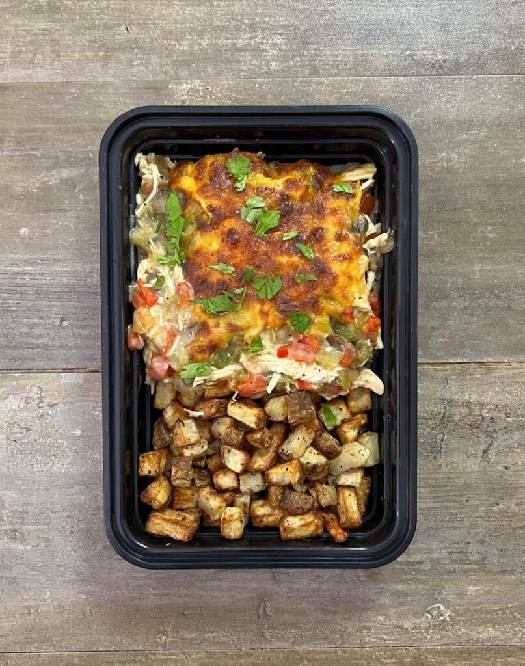 Creamy white enchilada chicken & potatoes - the meal prep manual