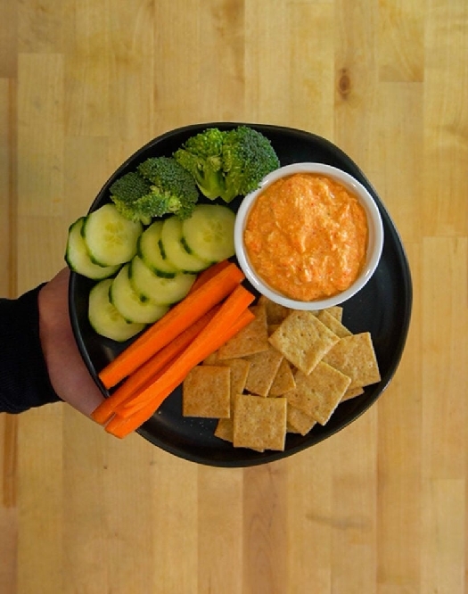 Roasted red pepper chicken dip - the meal prep manual