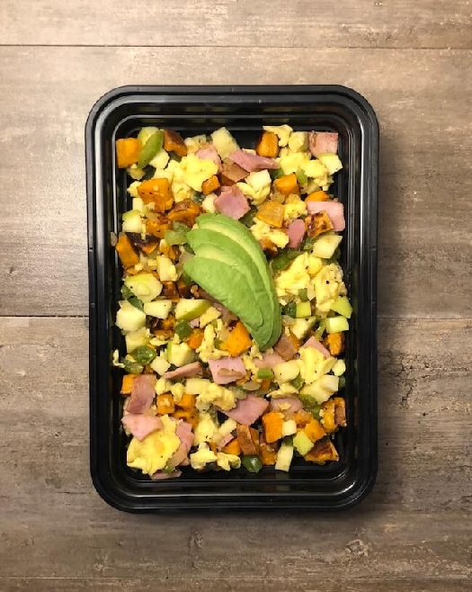 Ham & apple breakfast scramble - the meal prep manual