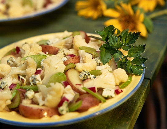 Potato and cauliflower salad