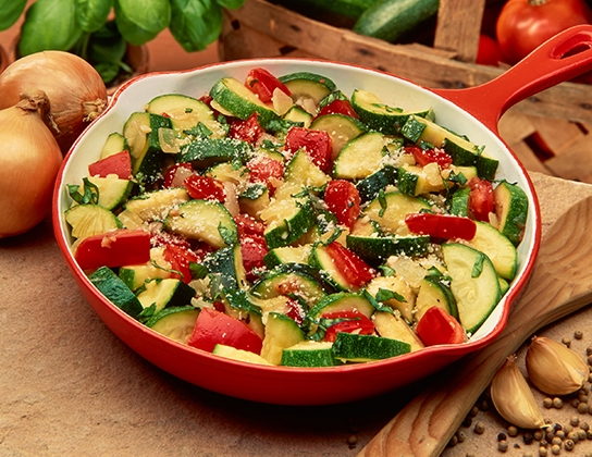 Italian style skillet zucchini