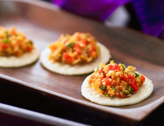 Roasted red pepper and mushroom tapenade