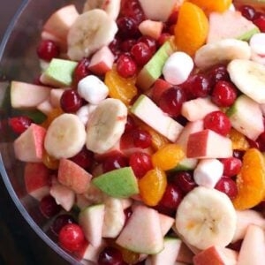 Apple cranberry fruit salad