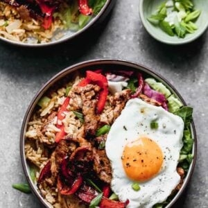 Bulgogi bowls (bibimbap)
