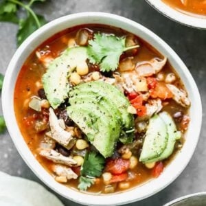 Chicken fajita soup