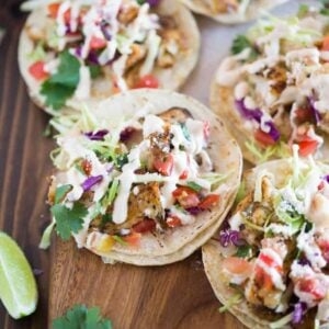 Grilled fish tacos
