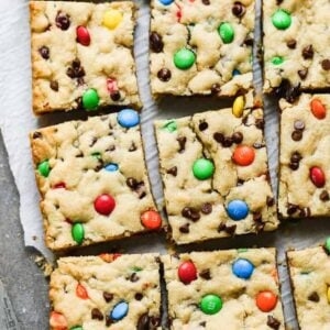 M&m cookie bars