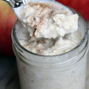 Cinnamon apple overnight oats