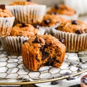 Healthy pumpkin muffins
