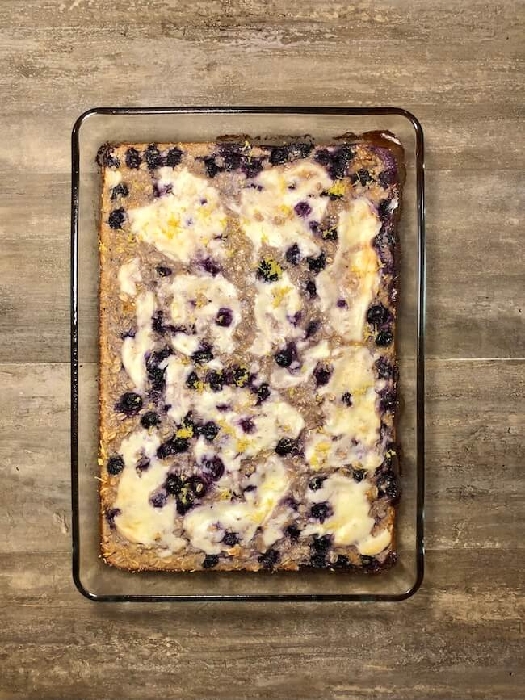 Lemon blueberry baked oatmeal - the meal prep manual