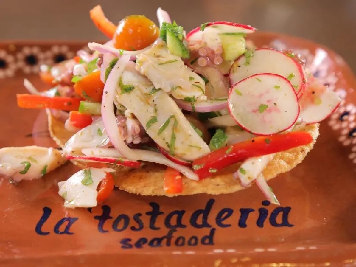 Octopus tostada recipe