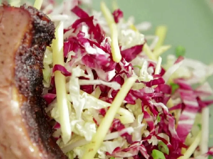 Radicchio-green mango slaw recipe