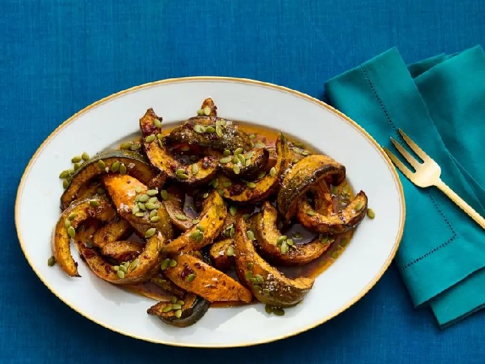 Acorn squash with chipotle vinaigrette recipe