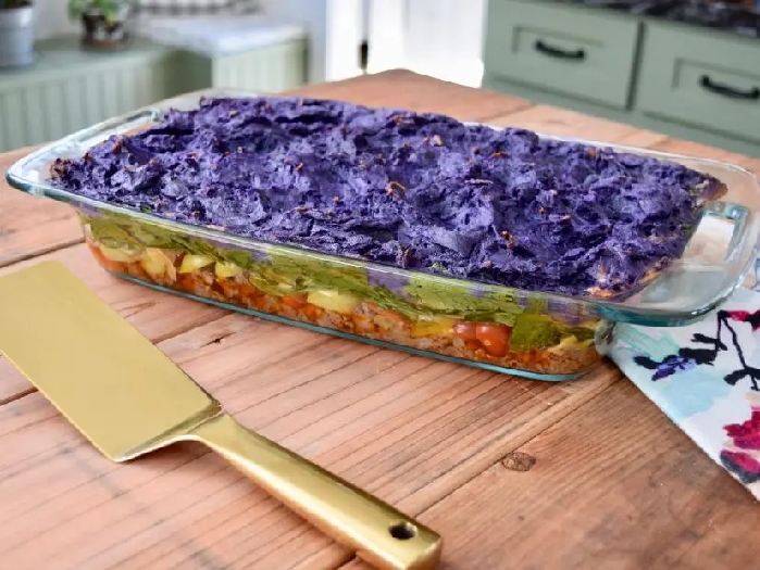 Rainbow cottage pie recipe