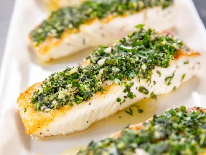 Halibut with herbed butter recipe
