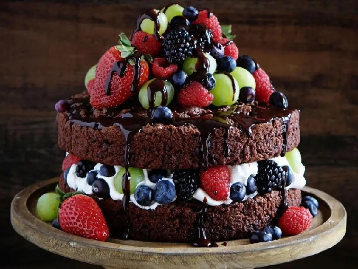 Naked chocolate cake recipe