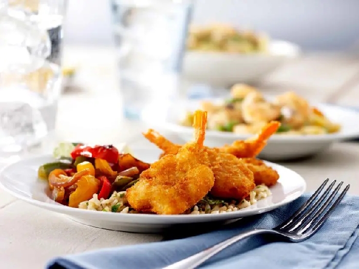 Fajita butterfly shrimp with cilantro rice recipe