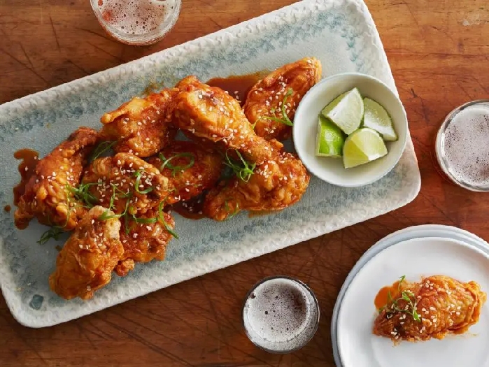 Game day honey-sriracha chicken wings recipe