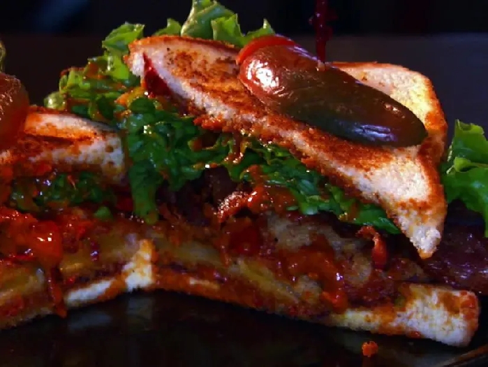 Eats! midwest blt with 5-pepper sauce recipe