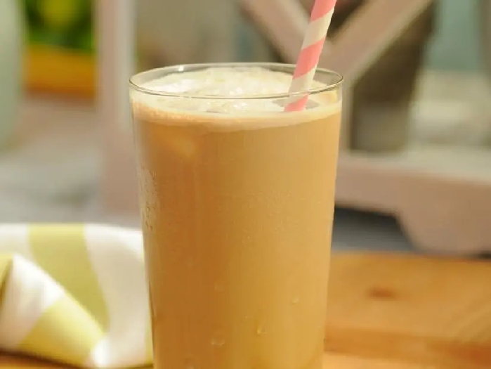 Vanilla ice-cream latte recipe