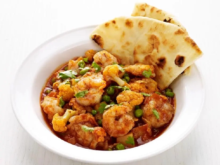 Garam masala cauliflower and shrimp stew recipe