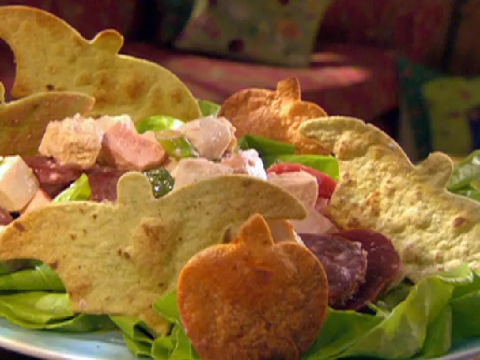 Vampire chicken-beet salad with scallions and goat cheese and onion toasted ghouls recipe