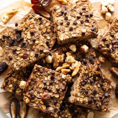 Healthy oatmeal bars