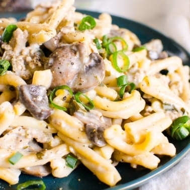 Instant pot ground beef stroganoff