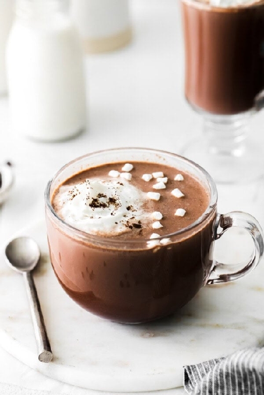 Maple sea salt hot chocolate