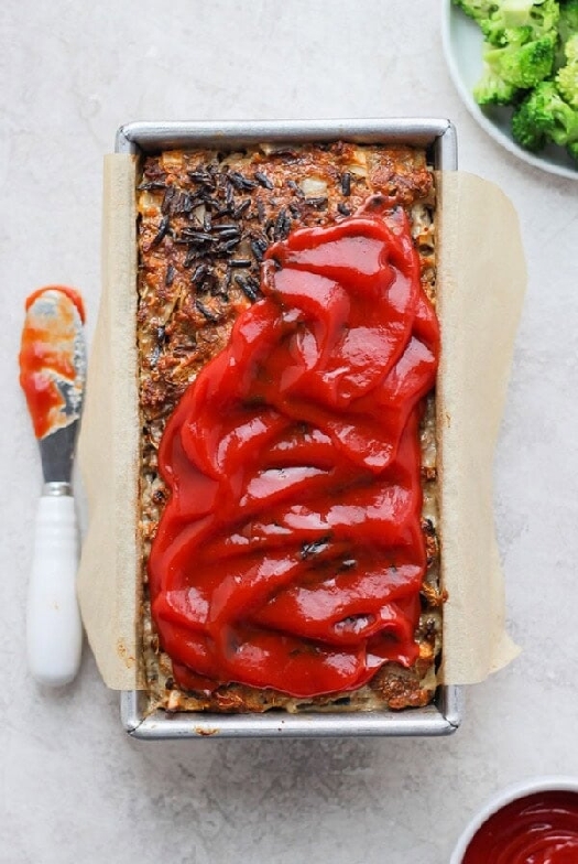 Wild rice meatloaf