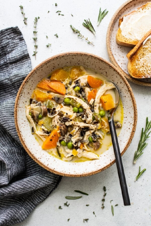 Turkey wild rice soup