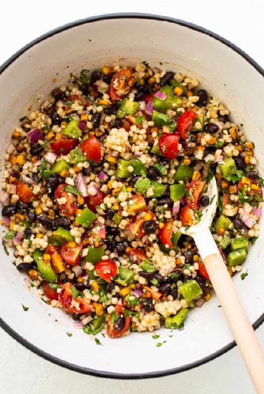 Black bean couscous salad