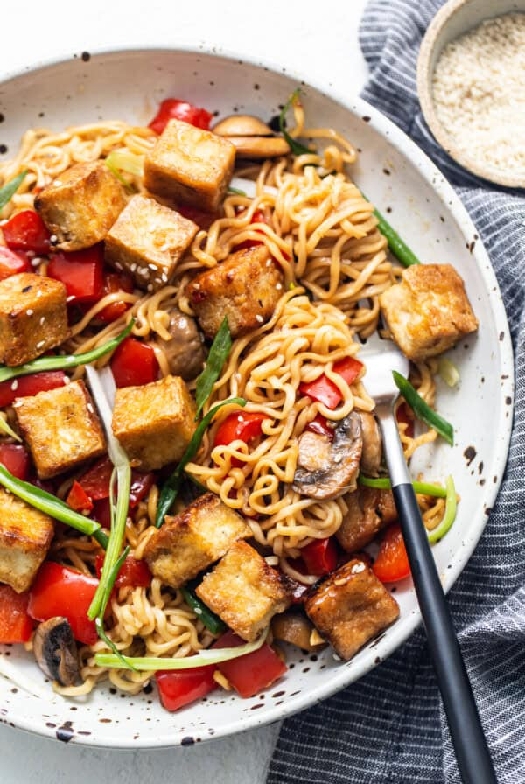 Crispy tofu stir fry (better than takeout!)