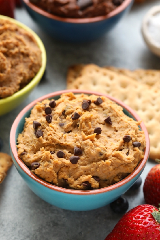 Edible cookie dough dip (3 ways)