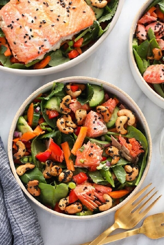 Thai salmon salad