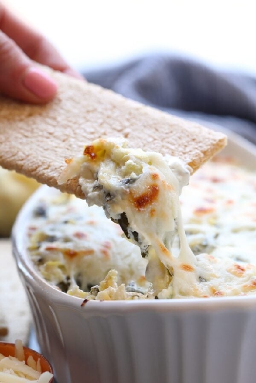 Baked spinach artichoke dip
