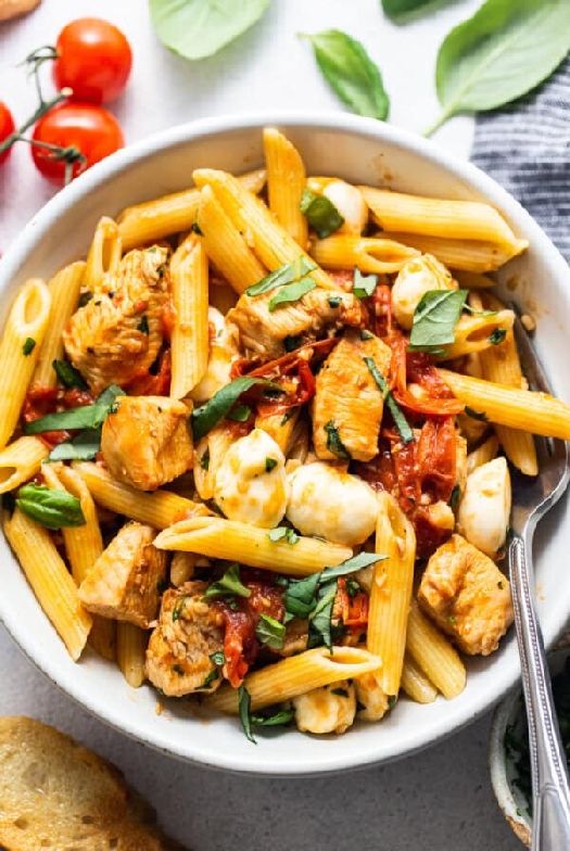 Chicken caprese pasta