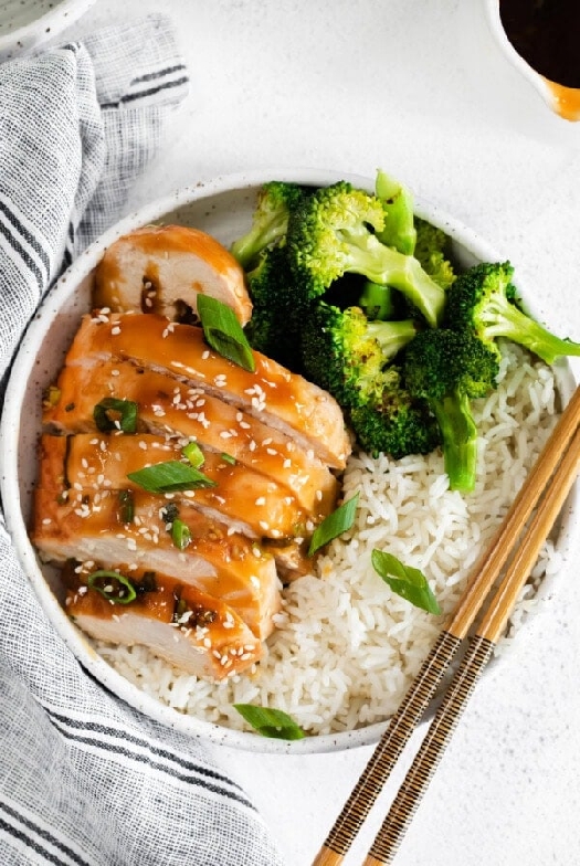 Baked teriyaki chicken breast