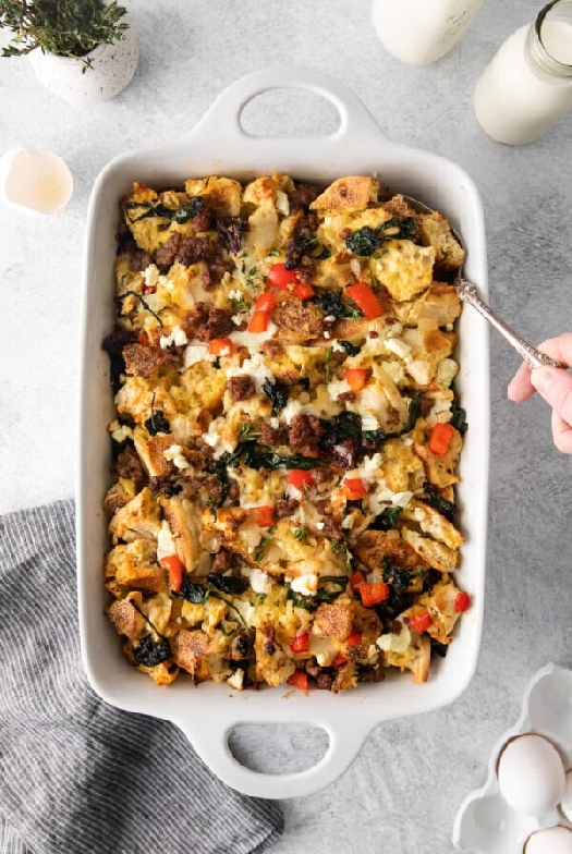 English muffin breakfast bake
