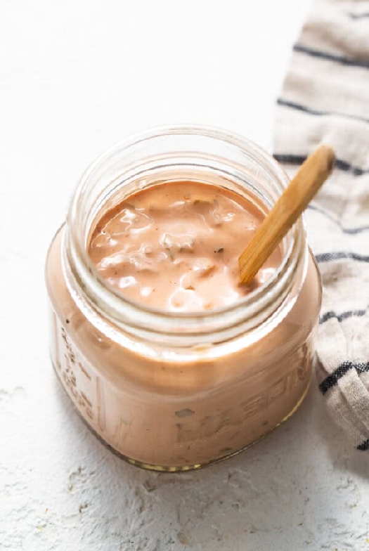 Homemade thousand island dressing