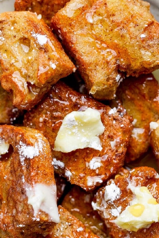 Air fryer french toast bites