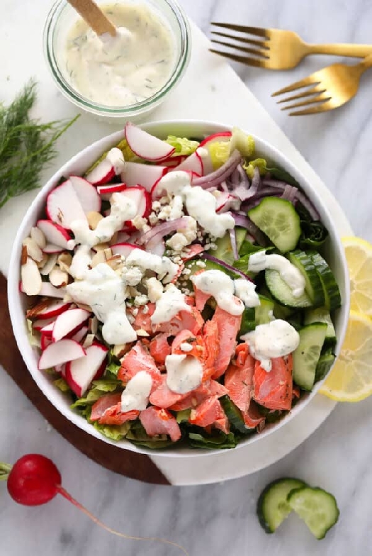 Easy salmon salad