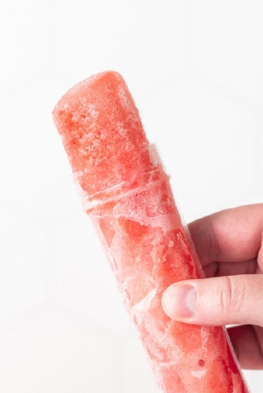 Watermelon wine freeze pops
