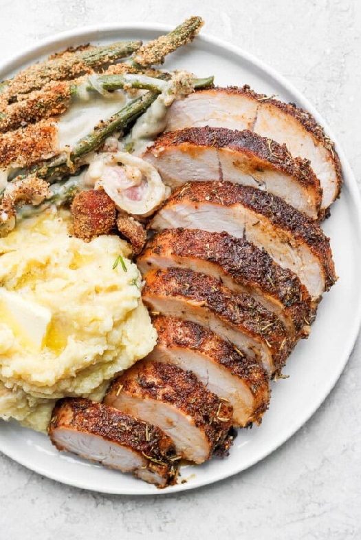 Oven roasted turkey tenderloin