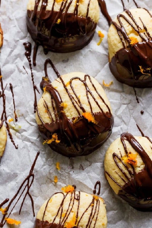 Chocolate orange ricotta cookies