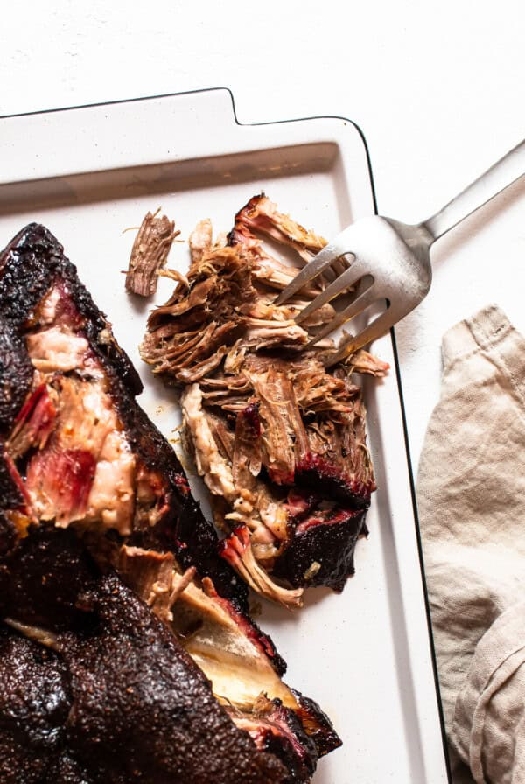 Smoked pork shoulder