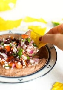Mexican black bean hummus